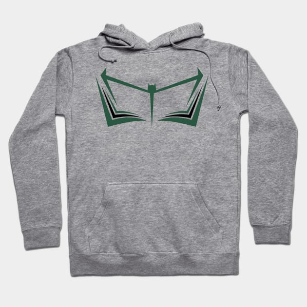 New York Football TBBC green Hoodie by The Batman Book Club